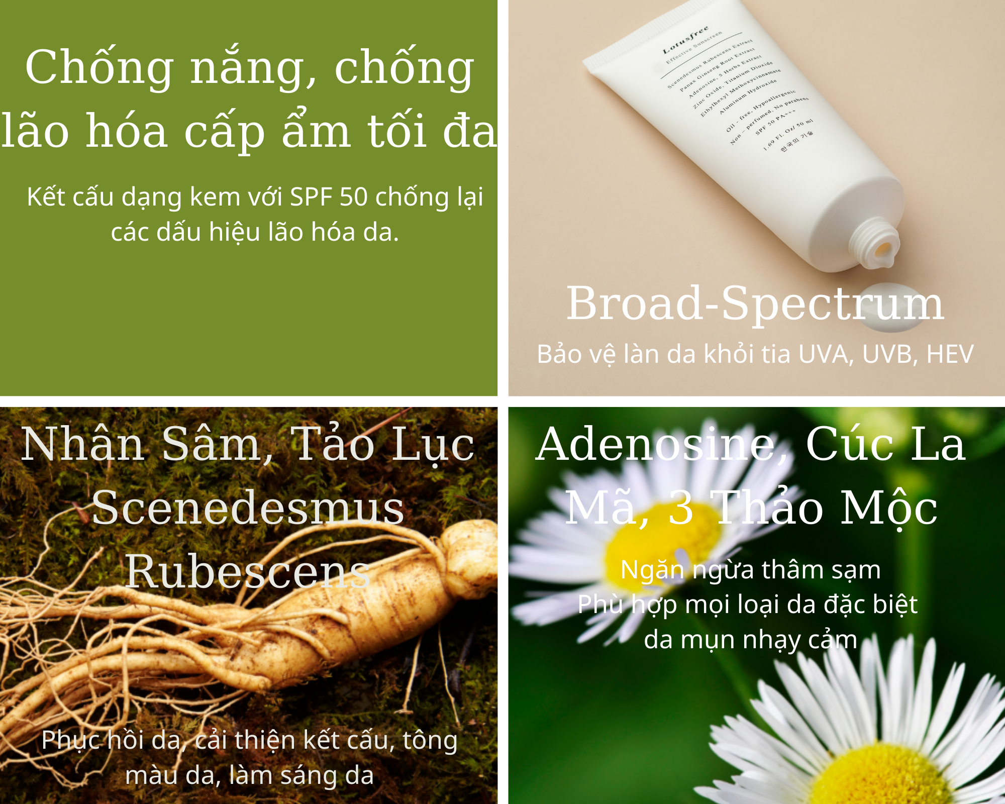 Effective Sunscreen 50 ml Kem chống nắng phù hợp mọi loại da đặc biệt da mụn nhạy cảm. Không chứa dầu, không gây kích ứng, siêu bảo vệ, chống oxy hóa, không mùi, không paraben. SPF 50 PA +++