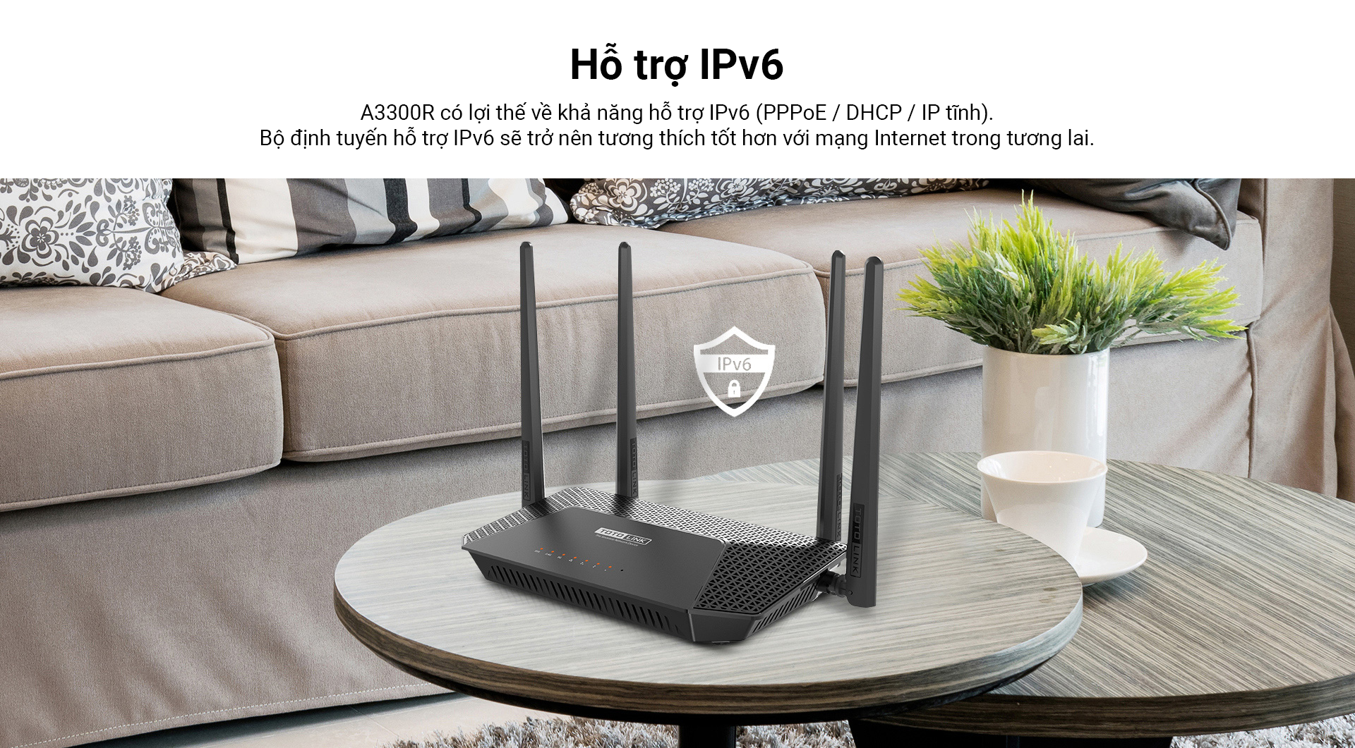 Router Wi-Fi băng tần kép Gigabit AC1200-A3300R_HÀNG CHÍNH HÃNG