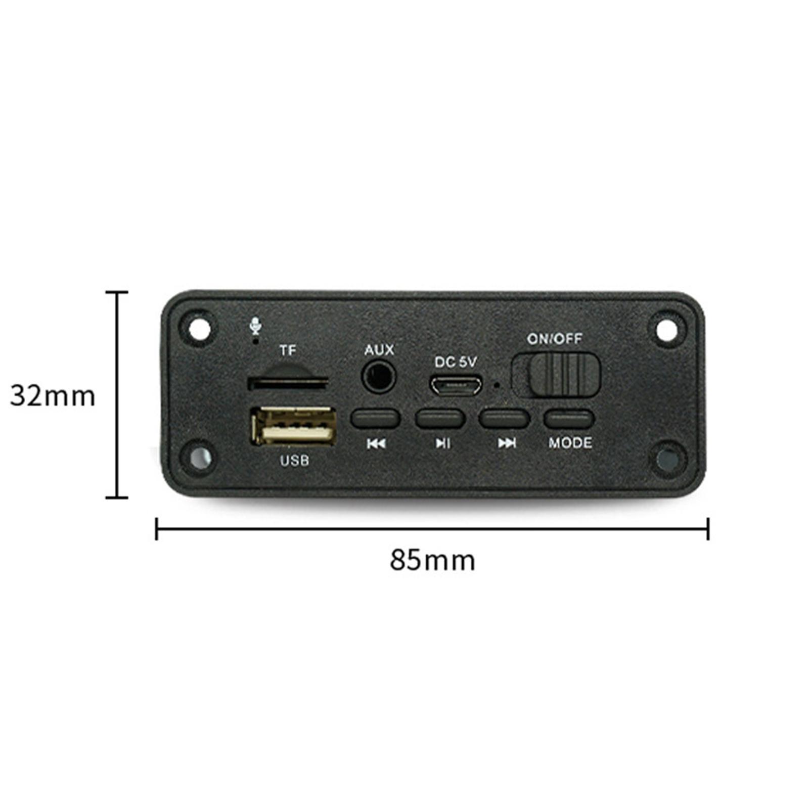 Bluetooth 5.0 MP3 Player Decoding Board Amplifier Speaker for DIY Speaker MP6
