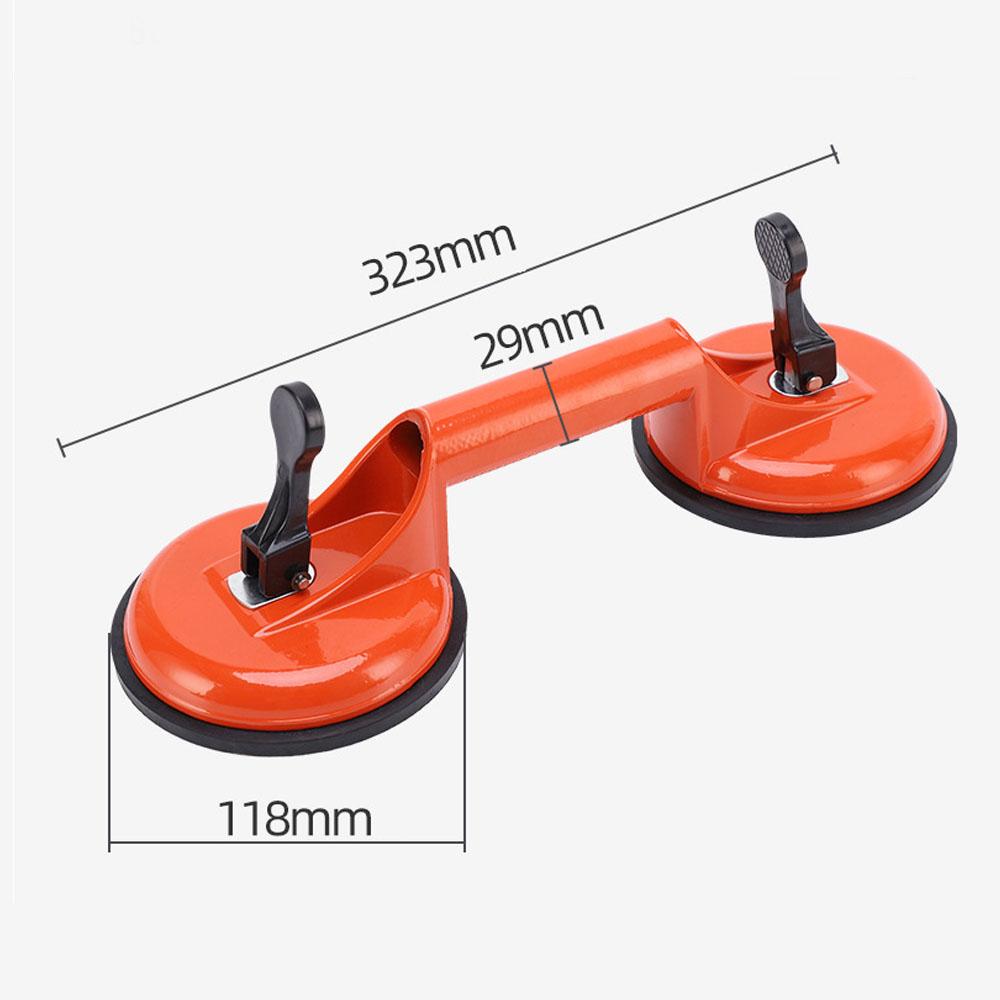 Aluminum Alloy Double Claw Suction Cup High Bearing Capacity Heavy Duty Vacuum Ceramic Tile Lifter for Granite Glass
