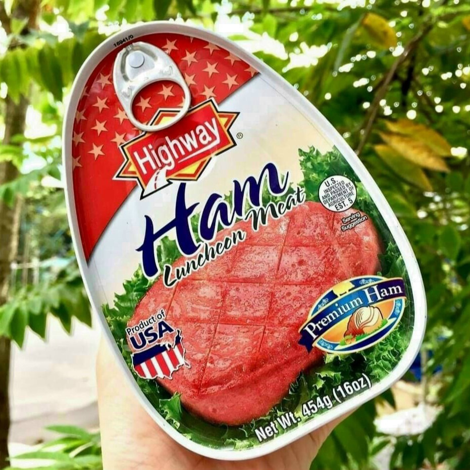 [Date 09/2028] Thịt hộp Ham HighWay Ham Luncheon Meat Mỹ 454g