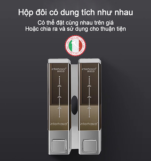 Các hộp đựng dầu gội sữa tắm Hàn Quốc Interhasa bán chạy cho WC phòng tắm