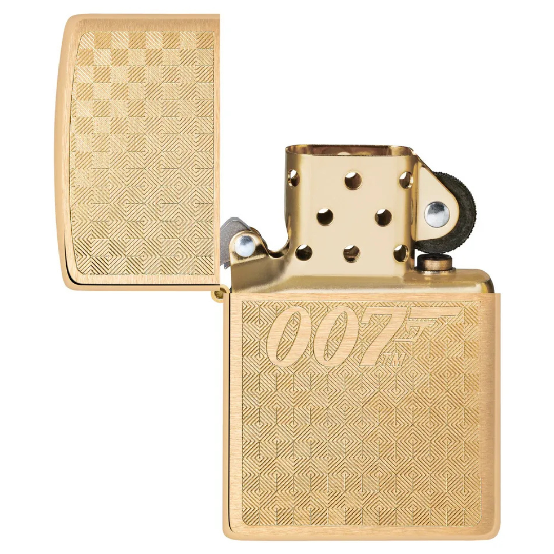 Bật Lửa Zippo Chính Hãng James Bond 007 Textured Design - Zippo Mỹ Khắc Logo Điệp Viên Cao Cấp