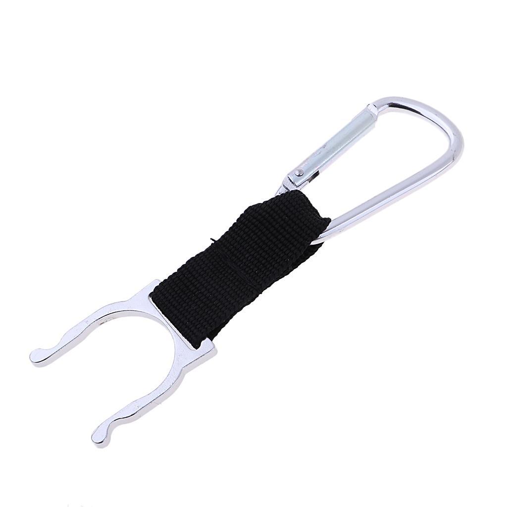 Mini Water Bottle Carabiner D Fast Hanging Buckle for Riding White