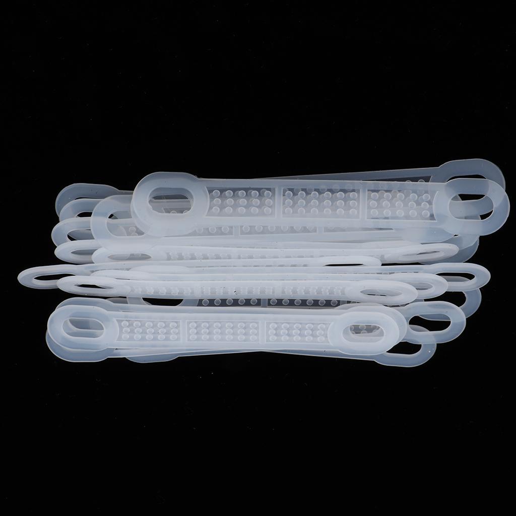 50Pcs Non-Slip Silicone Clothes Hanger Grips Clothing Hanger Strips