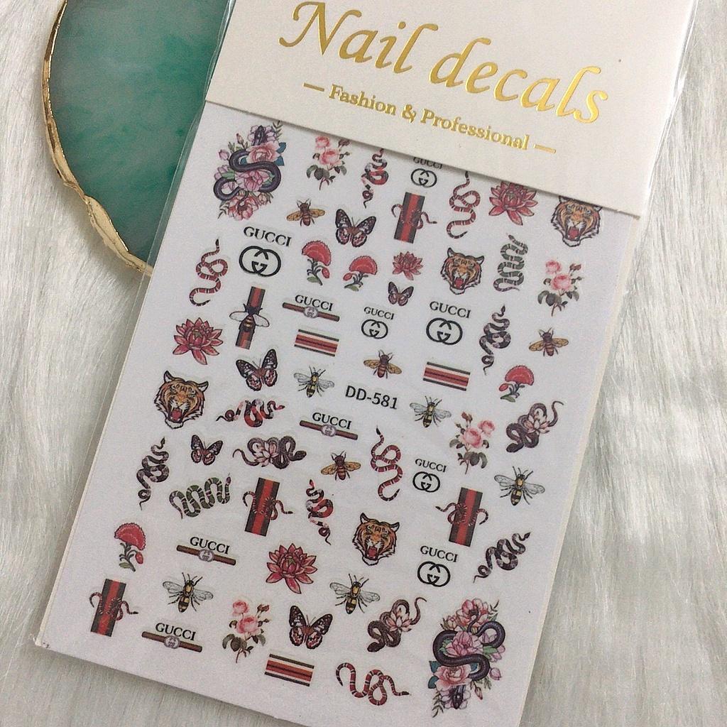 Nail art sticker, sticker dán móng, phụ kiện trang trí móng