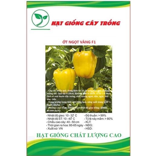 Hạt Giống Ớt Chuông Ngọt F1 Vàng CT322 - Gói 10 hạt