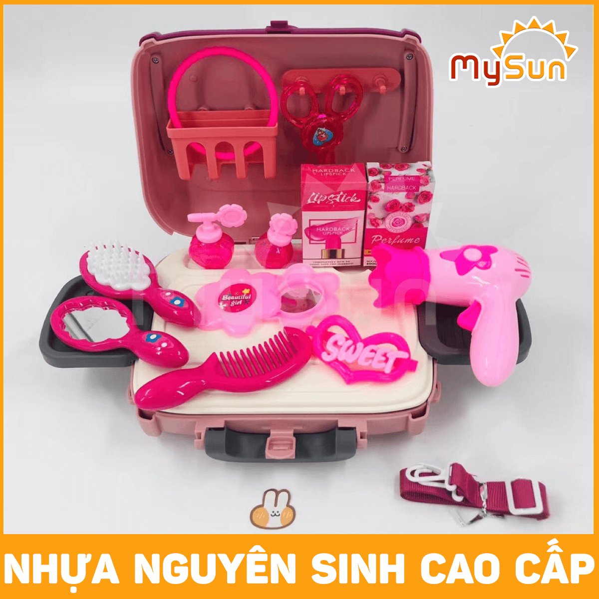 Bộ Vali đồ chơi hướng nghiệp trang điểm, kỹ sư, sửa chữa, nấu ăn nhà bếp cho bé gái, trai MySun