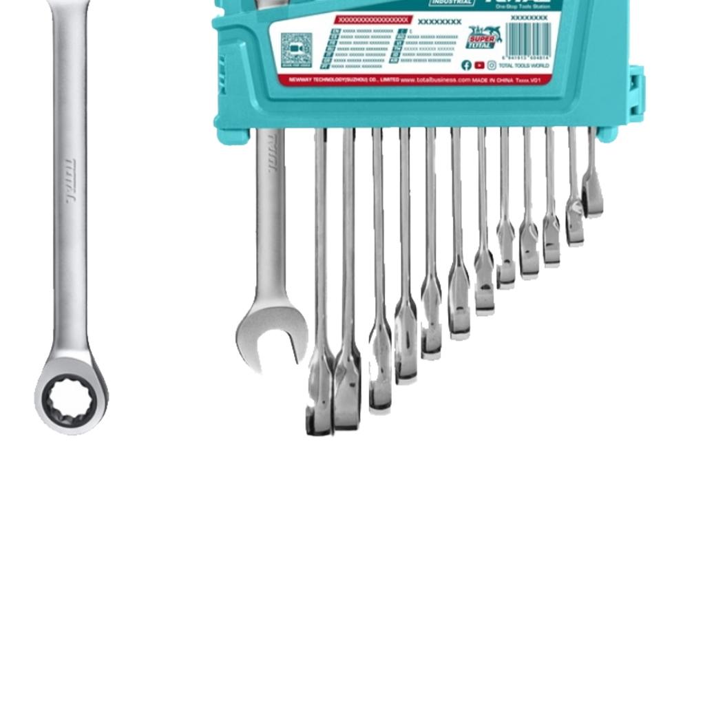 BỘ 12 CỜ LÊ VÒNG MIỆNG XOAY CHIỀU TOTAL THT102RK0126 - HÀNG CHÍNH HÃNG