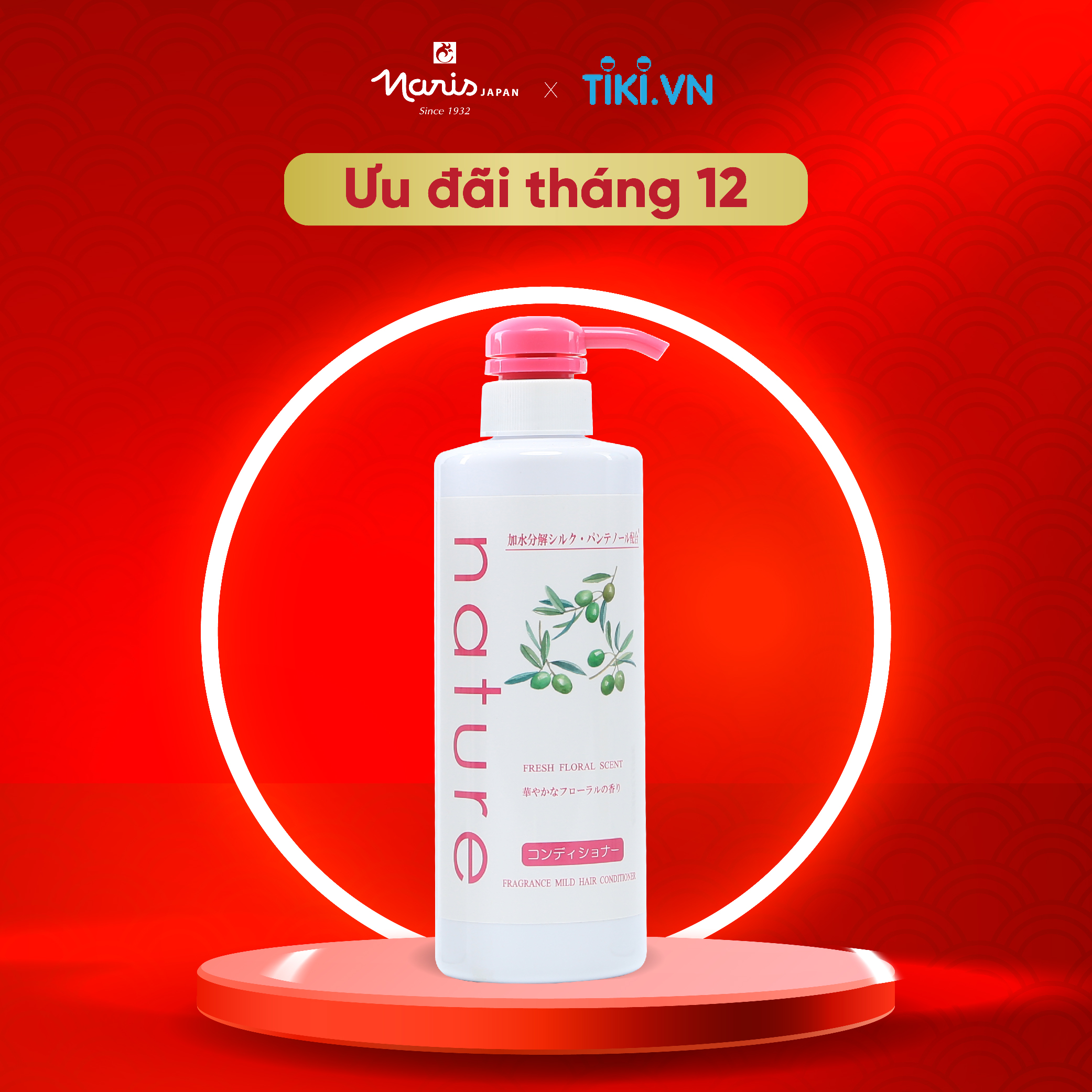 Dầu Xả Phục Hồi, Siêu Dưỡng Bóng Mượt, Giảm Khô Xơ Gãy Rụng Naris Nature - 500ml