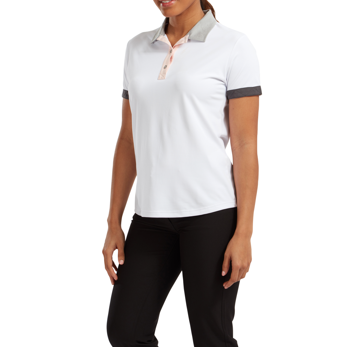 Áo Cộc Tay Golf Nữ FJ Women's Blocked Shirt - 82673