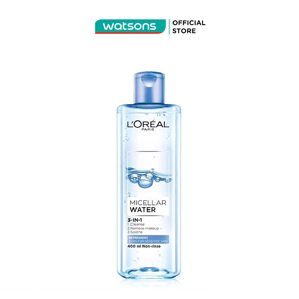 Tẩy Trang L'Oreal Paris Skincare Make Up Remover Micellar Refreshing Tươi Mát 400ml