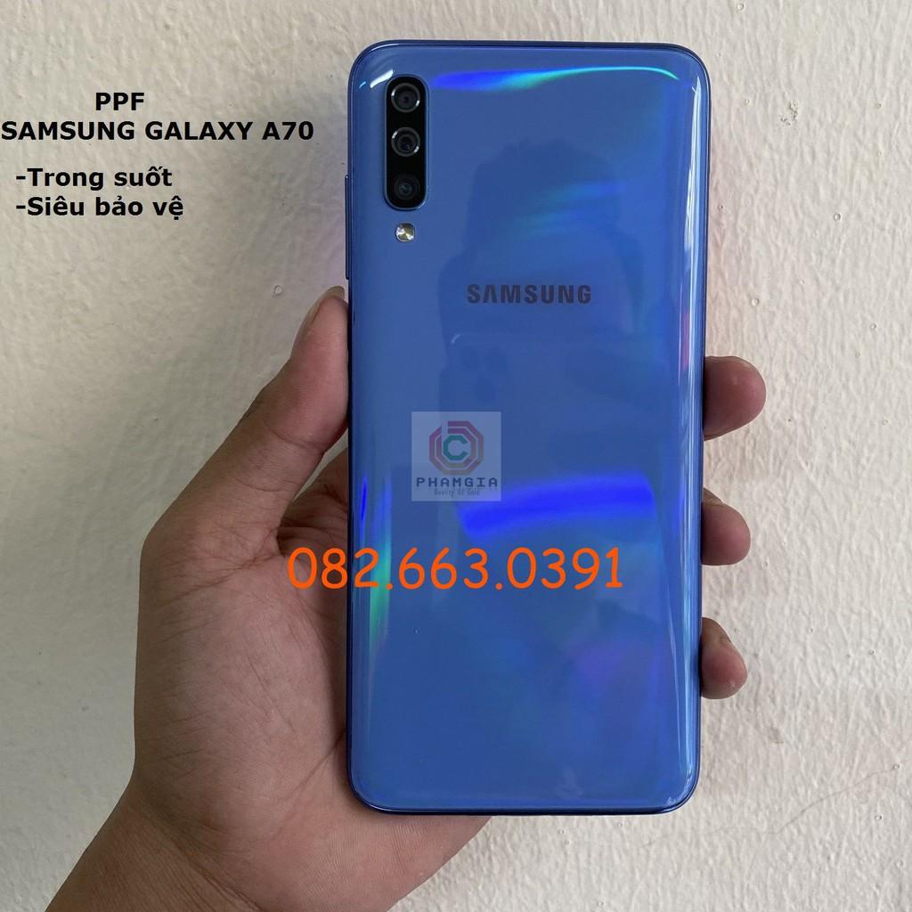 Dán PPF bóng, nhám cho Samsung A70/ A75 màn hình, mặt lưng, full lưng siêu bảo vệ