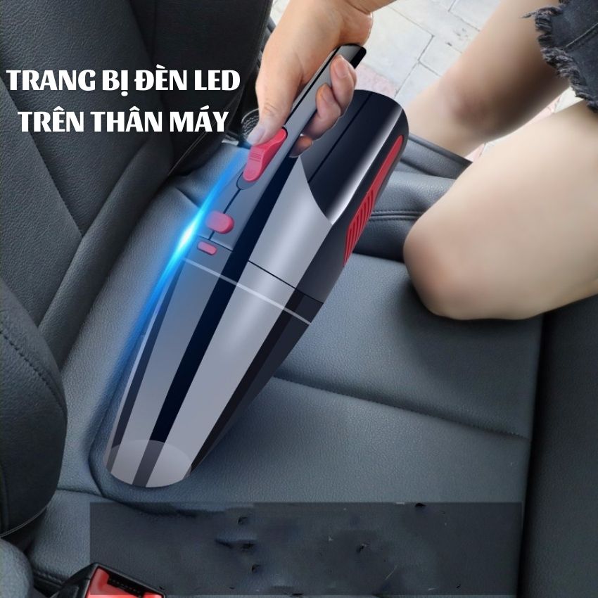 Máy Hút Bụi Ô Tô Cầm Tay Mini Không Dây 120W Sử Dụng Đa Năng Trong Nhà Trên Xe Hơi