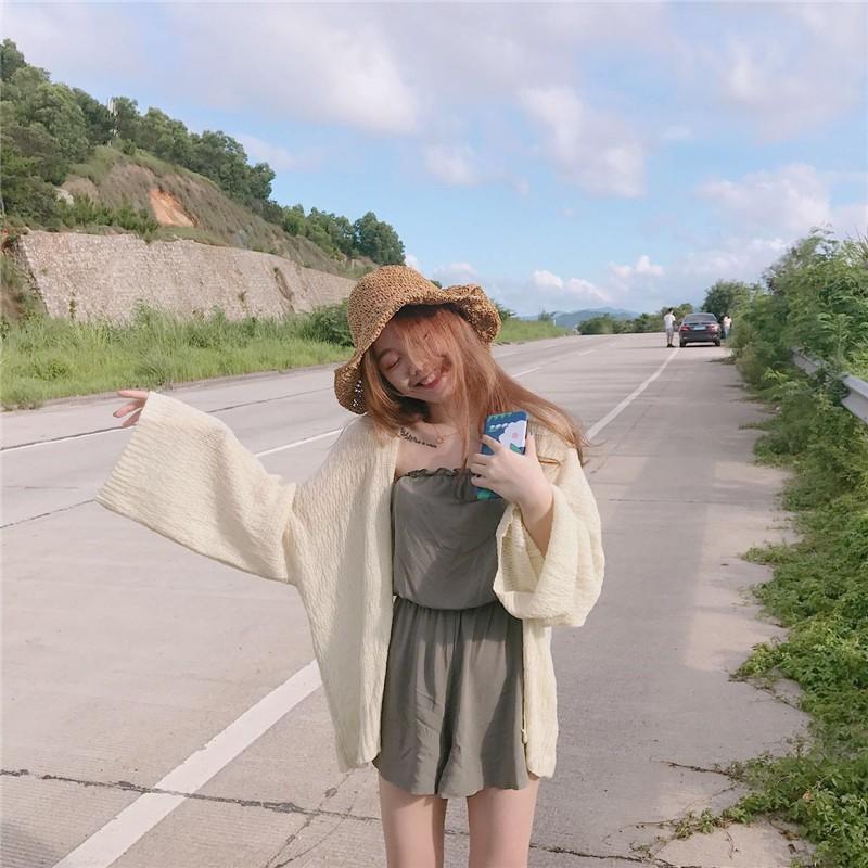 Áo Khoác Cardigan Dệt Kim Phom Rộng