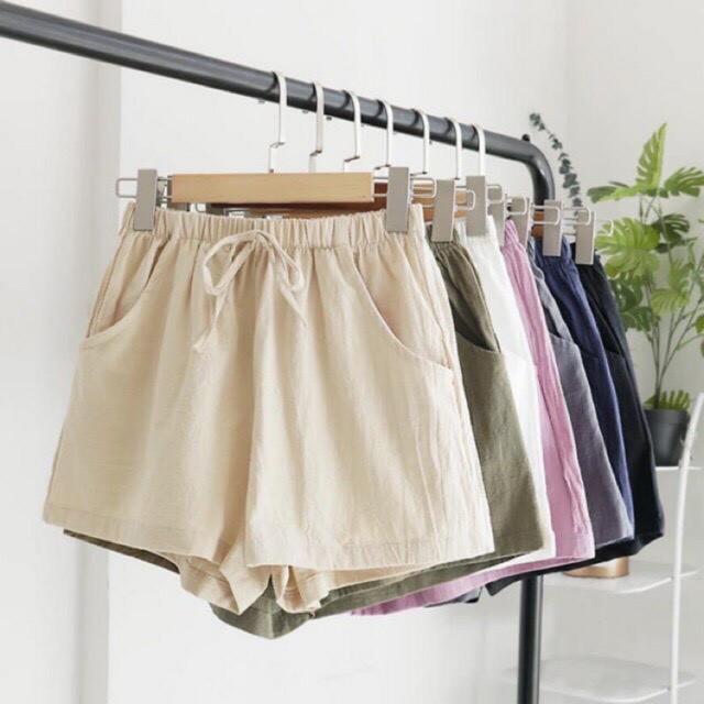 Quần đùi đũi xước vải siêu mát, quần short ulzzang hàn quốc QN02