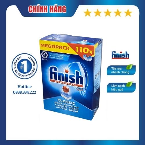 [HCM] Viên rửa bát Finish Classic 110 viên/ hộp