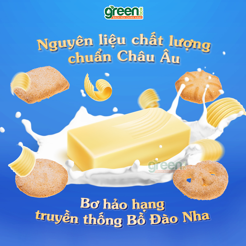 Hộp bánh qui bơ vị nguyên bản Danesita 340g nhập khẩu Châu Âu