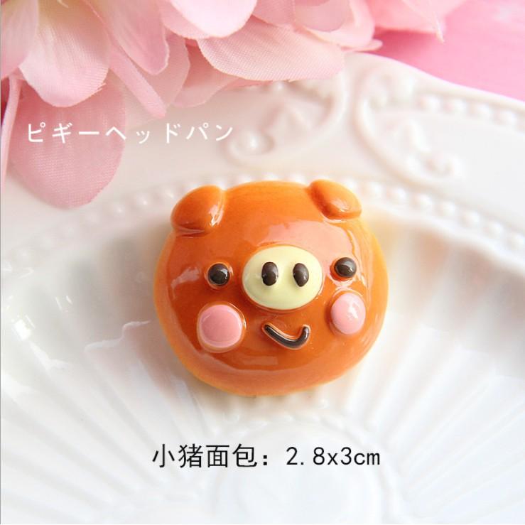 *HN* Charm bánh nướng hình mặt gấu bear cho các bạn trang trí vỏ ốp điện thoại, DIY