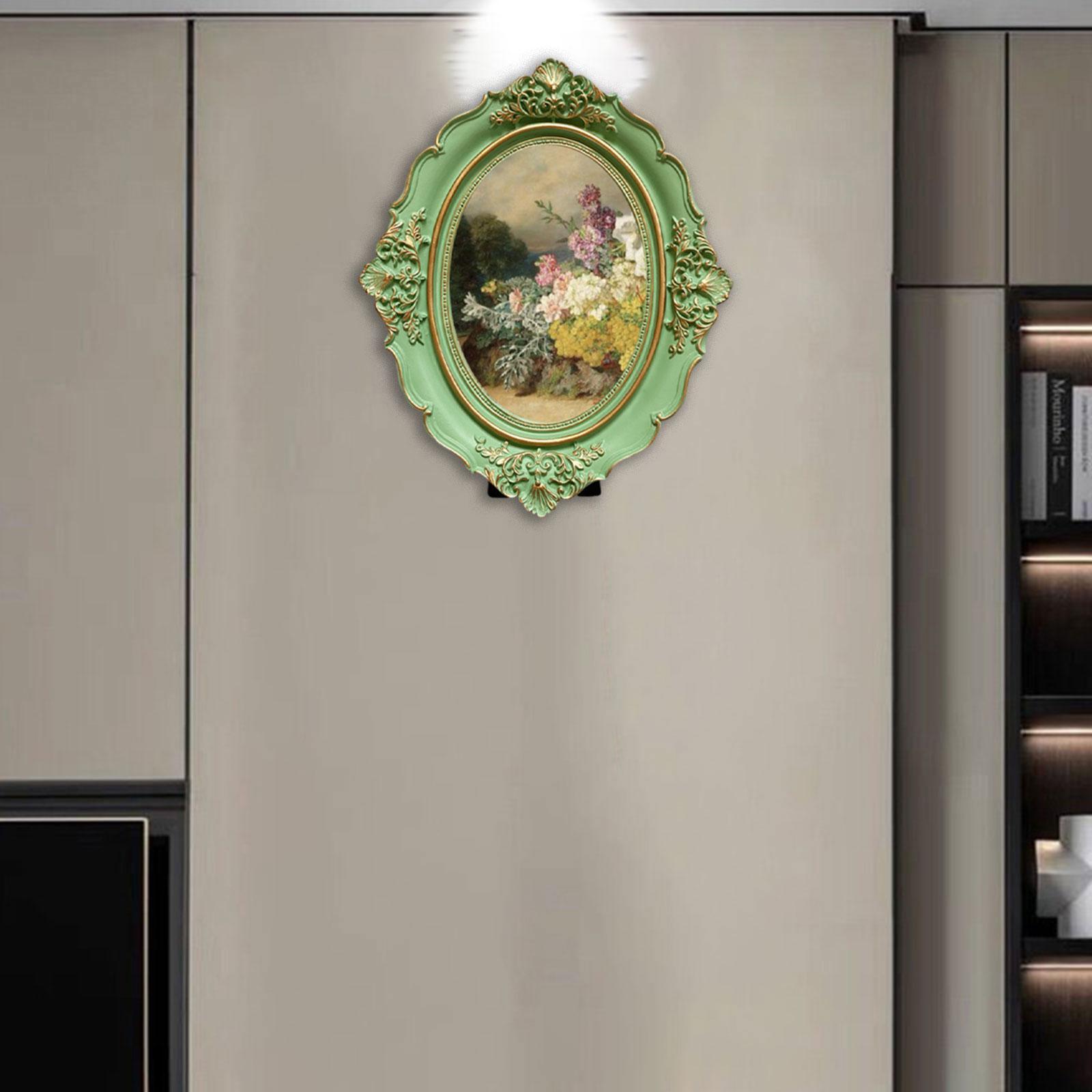 Picture Frame Photo Gallery Art Baroque Gift Photo Holder Vintage Photo Frame for Bedroom Desktop Wall Living Room Home Decor