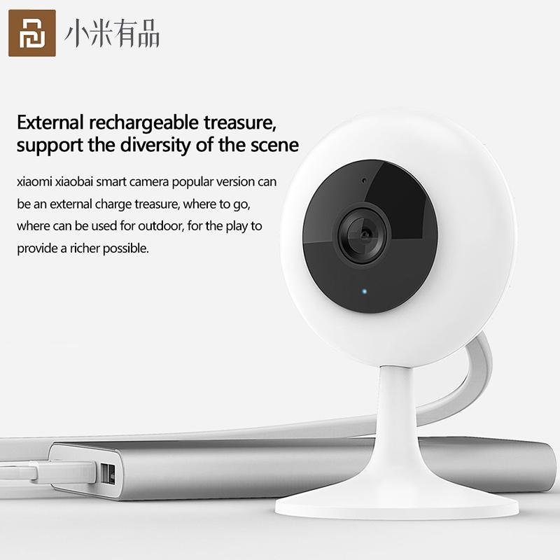 Youpin Smart Webcam Phiên bản phổ biến 110° 1080P HD Tầm nhìn ban đêm Webcam Wifi IP Home Cam để hoạt động với Mijia APP Màu sắc: trắng Phích cắm EU