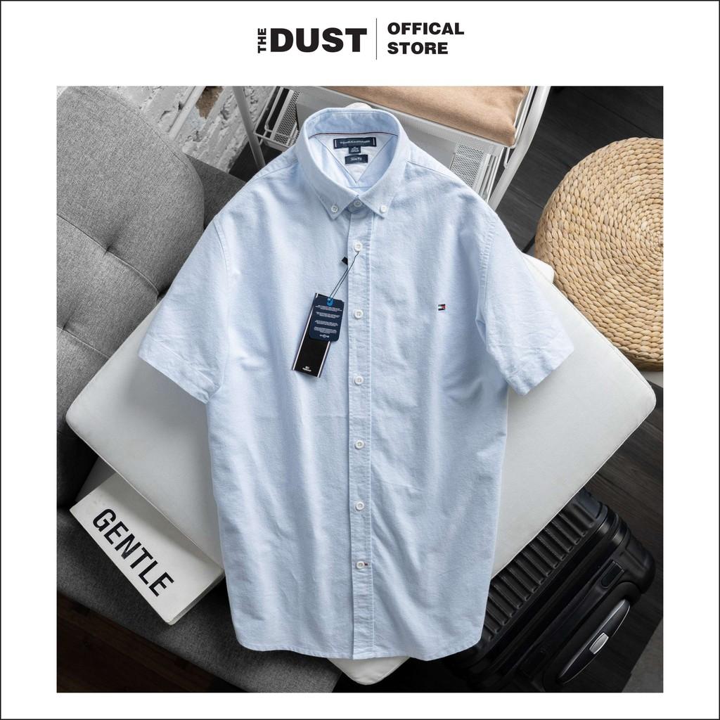 Áo sơ mi nam ngắn tay basic TMY công sở - form Slim fit - Chất vải oxford cao cấp thấm hút mồ hôi - THE DUST