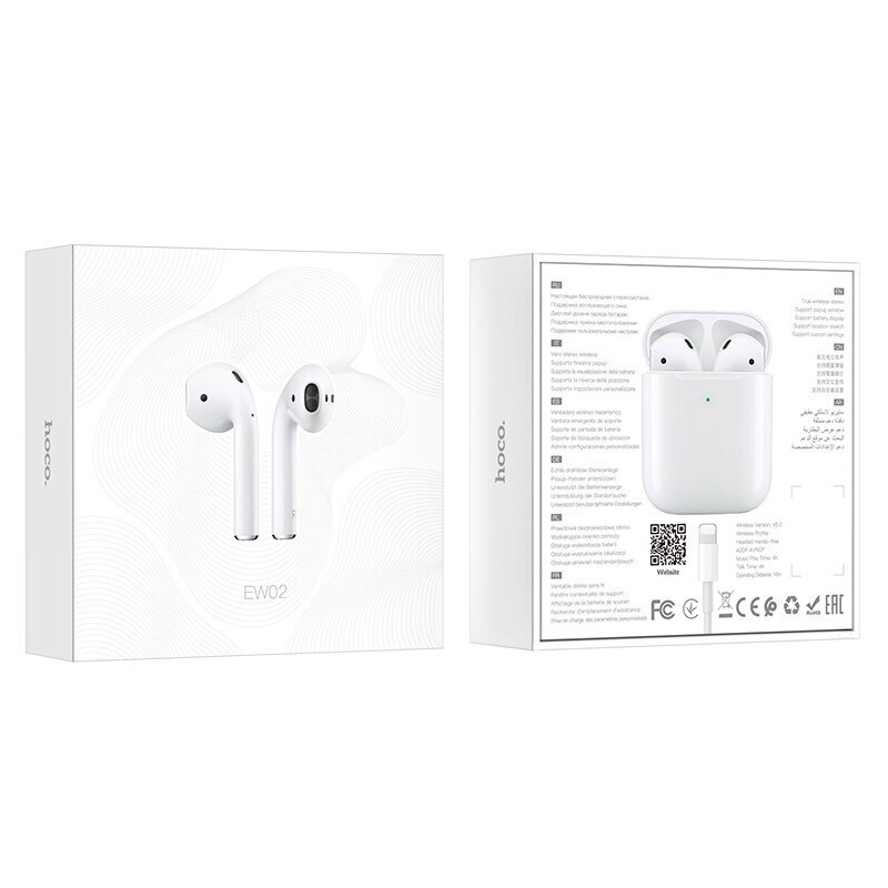 Tai nghe buletooth hoco EF02  - tai nghe thể thao TWS true wireless siêu bass kèm mic nói cao cấp - hàng chính hãng