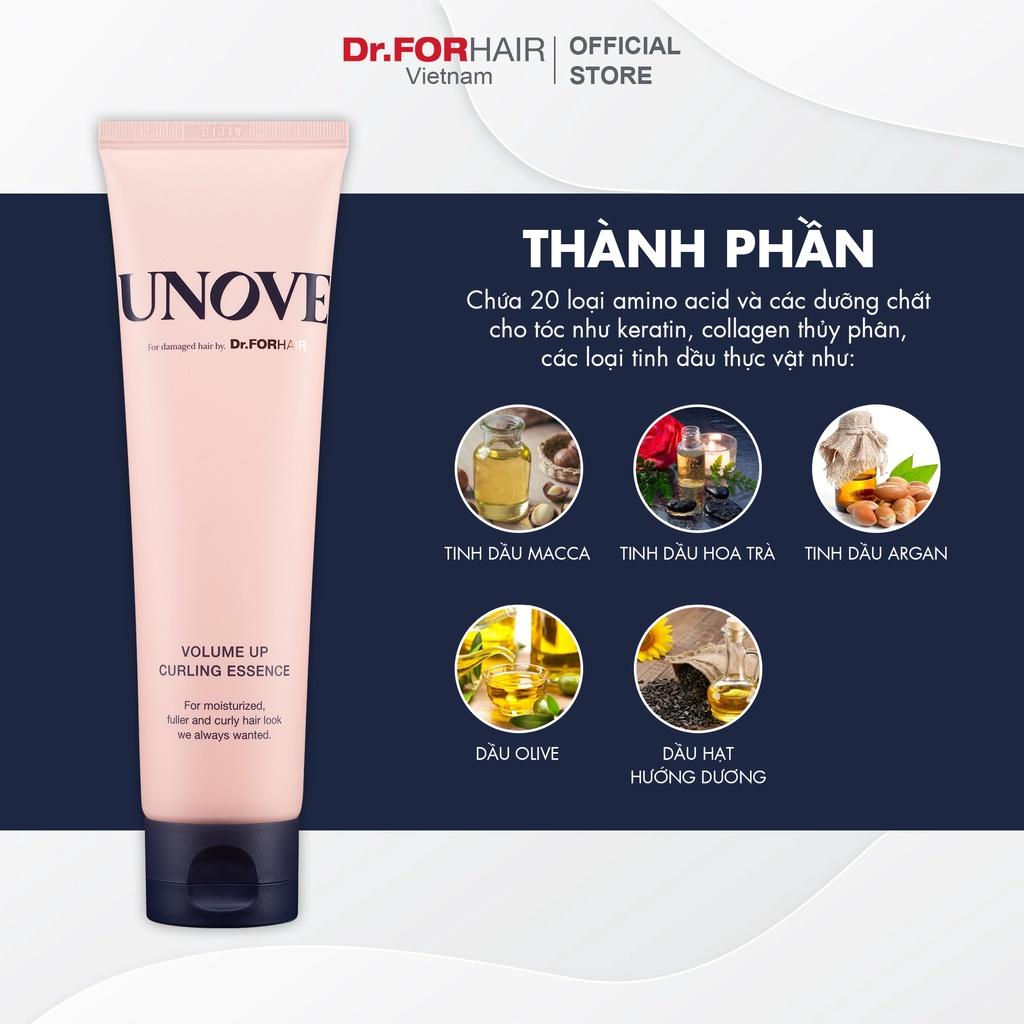 Tinh chất phục hồi chăm sóc uốn tóc tăng độ dày và bồng bềnh cho tóc Dr.FORHAIR UNOVE Volume Up Curling Essence 147ml