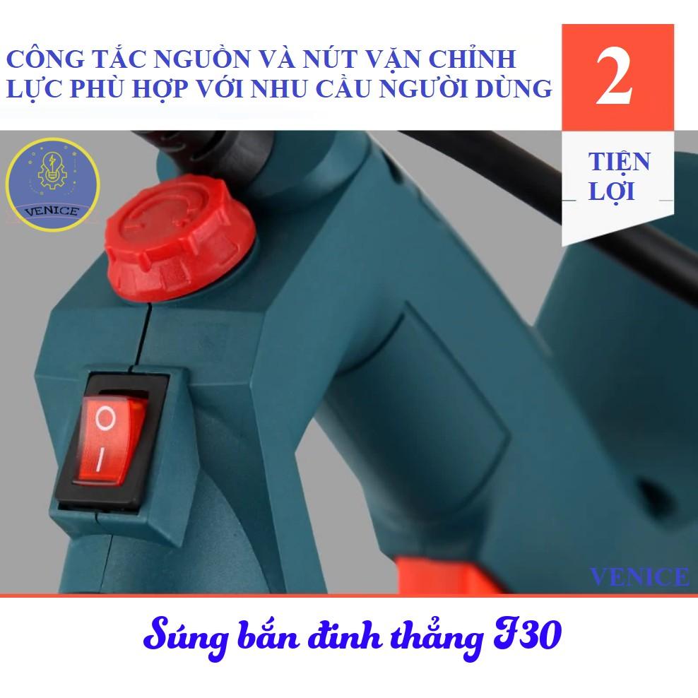 DỤNG CỤ BẮN ĐINH THẲNG F30 - DÙNG ĐIỆN 220V - DỤNG CỤ BẮN GỖ CÁC LOẠI