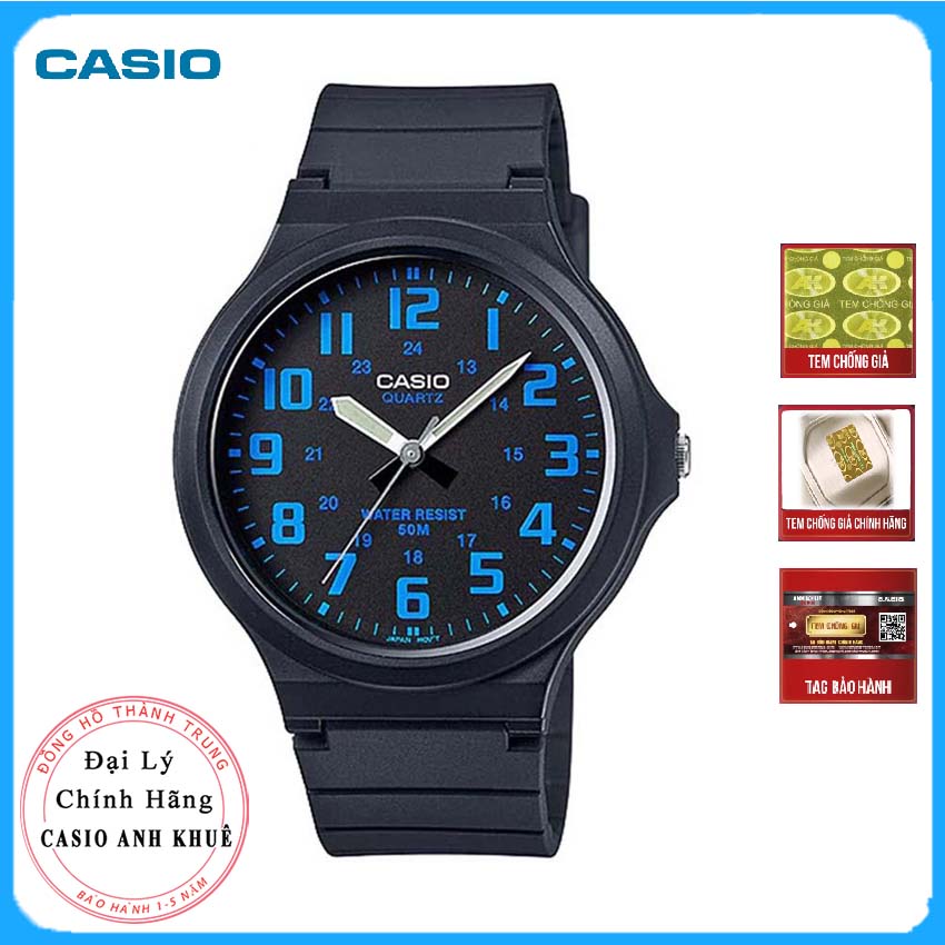 Đồng hồ nam dây nhựa Casio MW-240-2BVDF