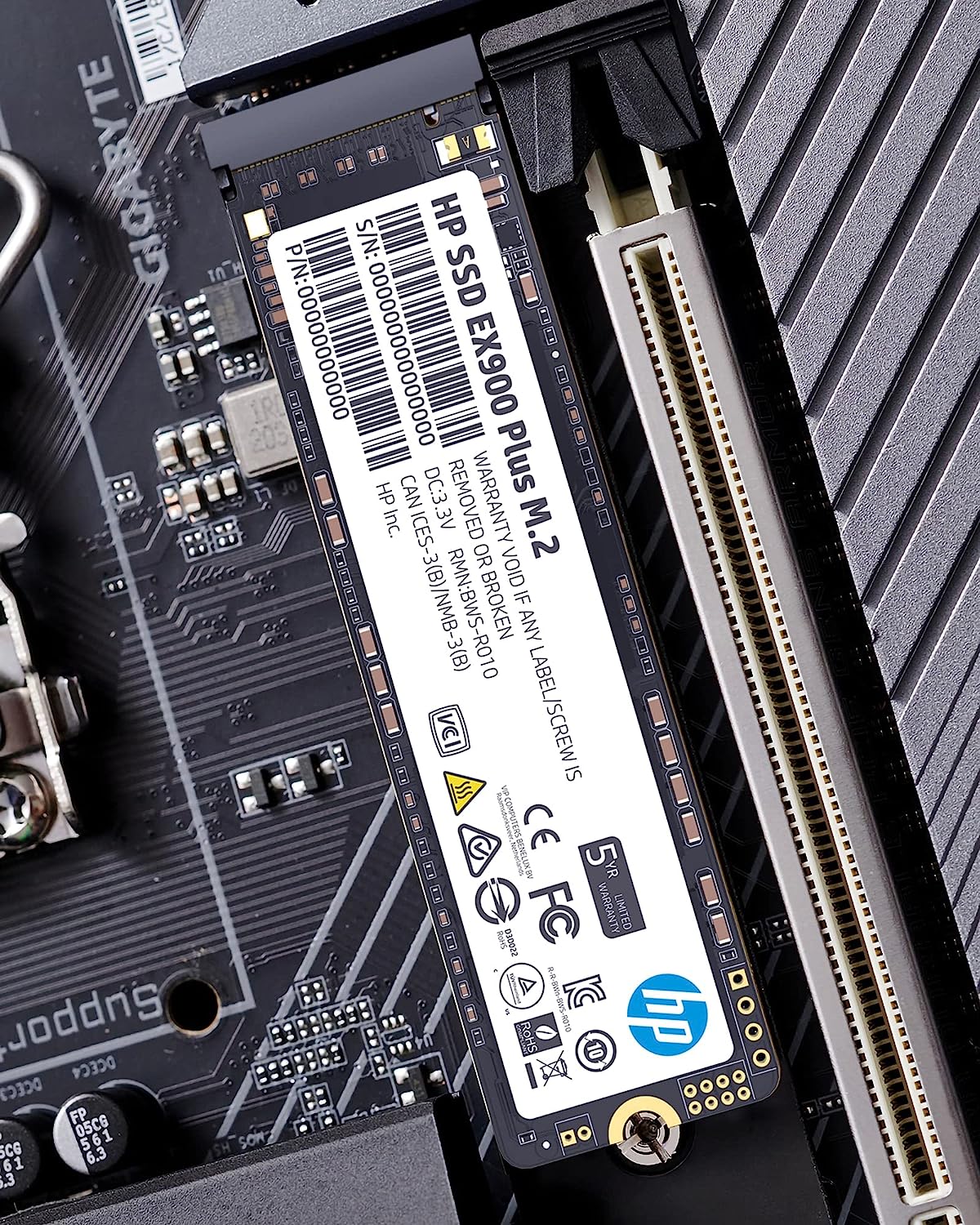 Ổ cứng SSD hiệu HP Model EX900 Plus M.2 NVMe 256GB - Hàng Chính Hãng