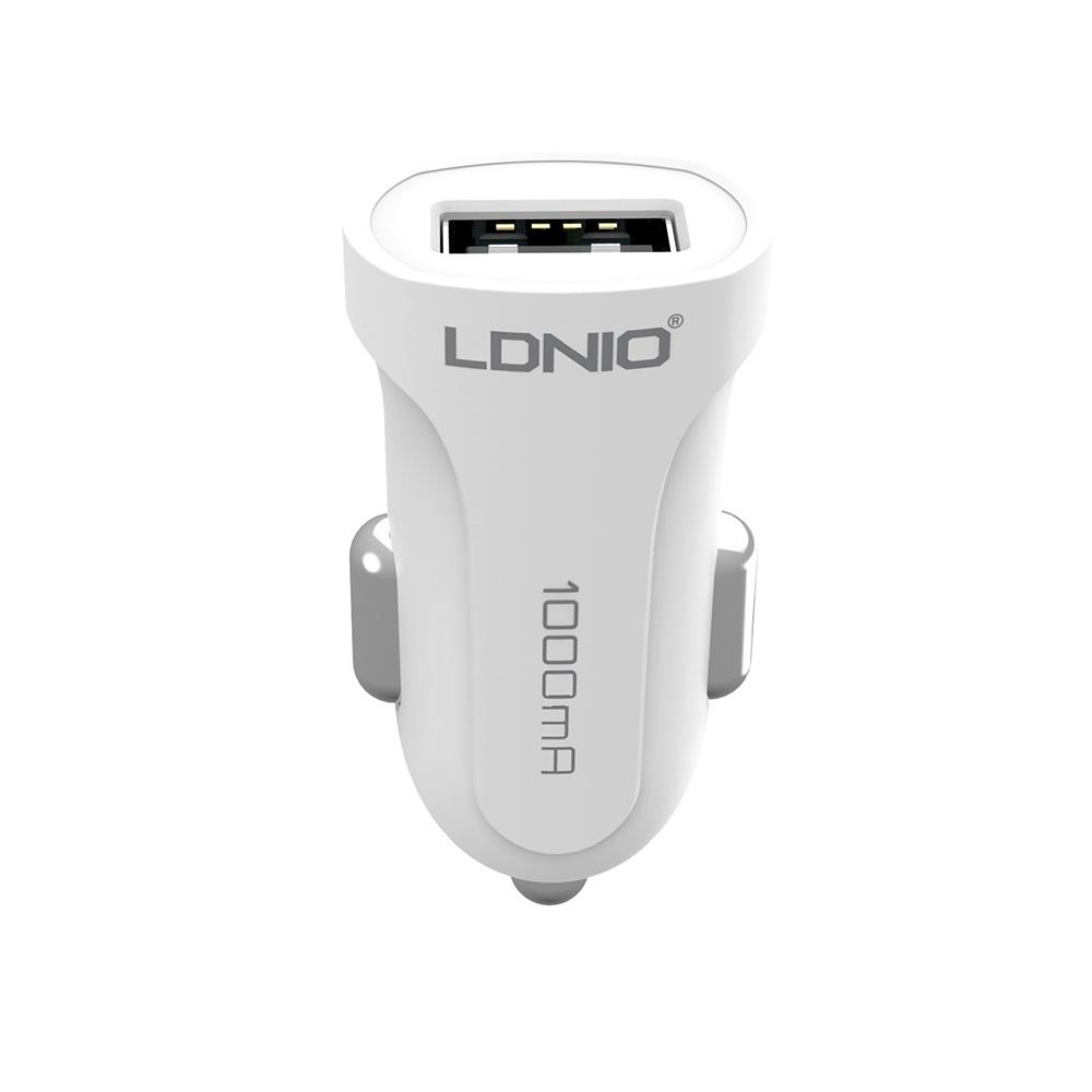 Tẩu sạc nhanh ô tô LDNIO 12w 1 cổng USB, tẩu sạc ô tô nhỏ gọn, hàng chính hãng - Thành Công Mobile