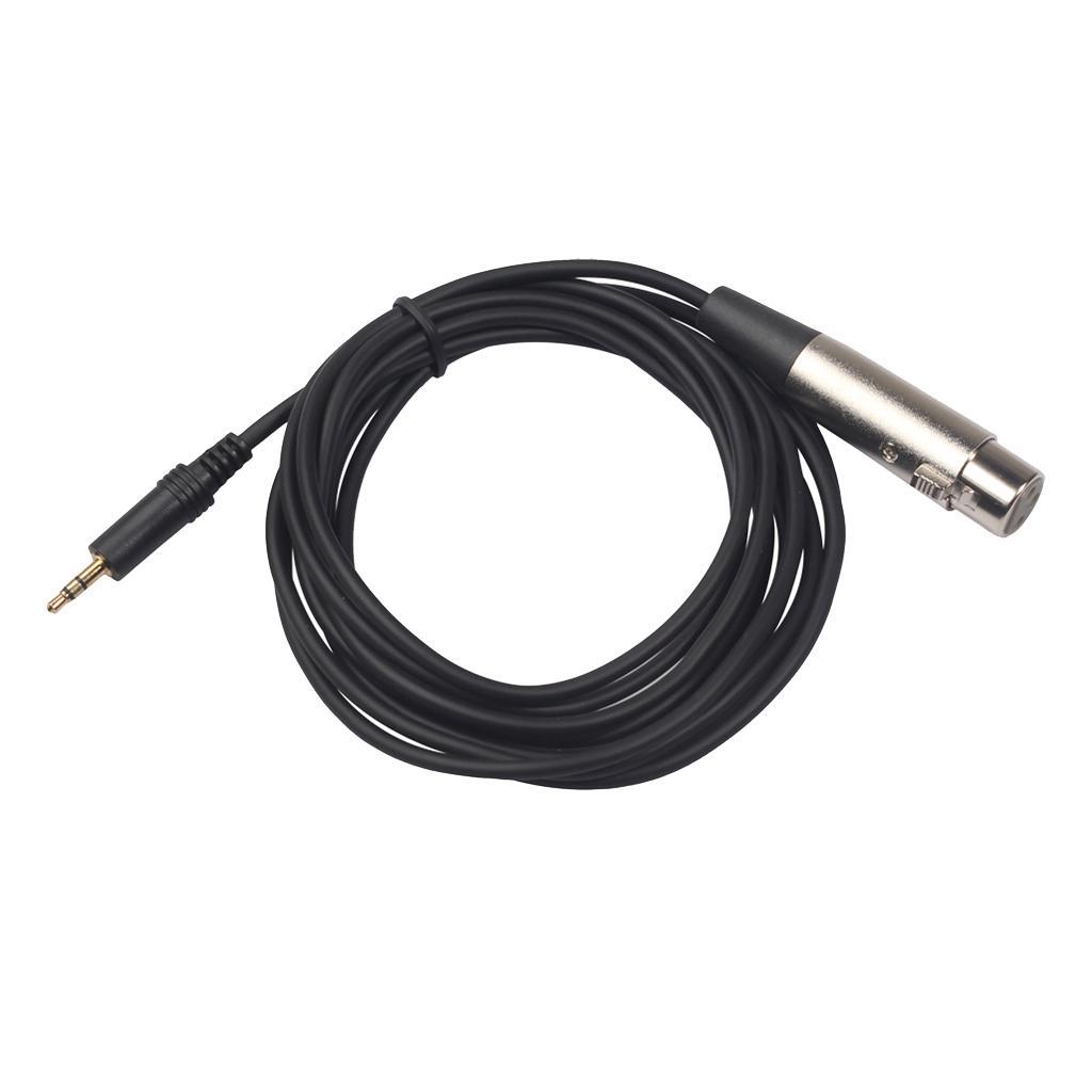 3.5mm to xlr, Angle 3.5mm TRS Stereo Male to XLR Female Cable