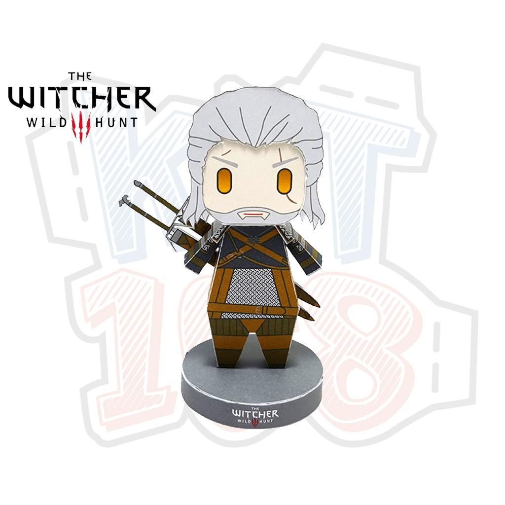 Mô hình giấy Game Chibi Geralt - The Witcher
