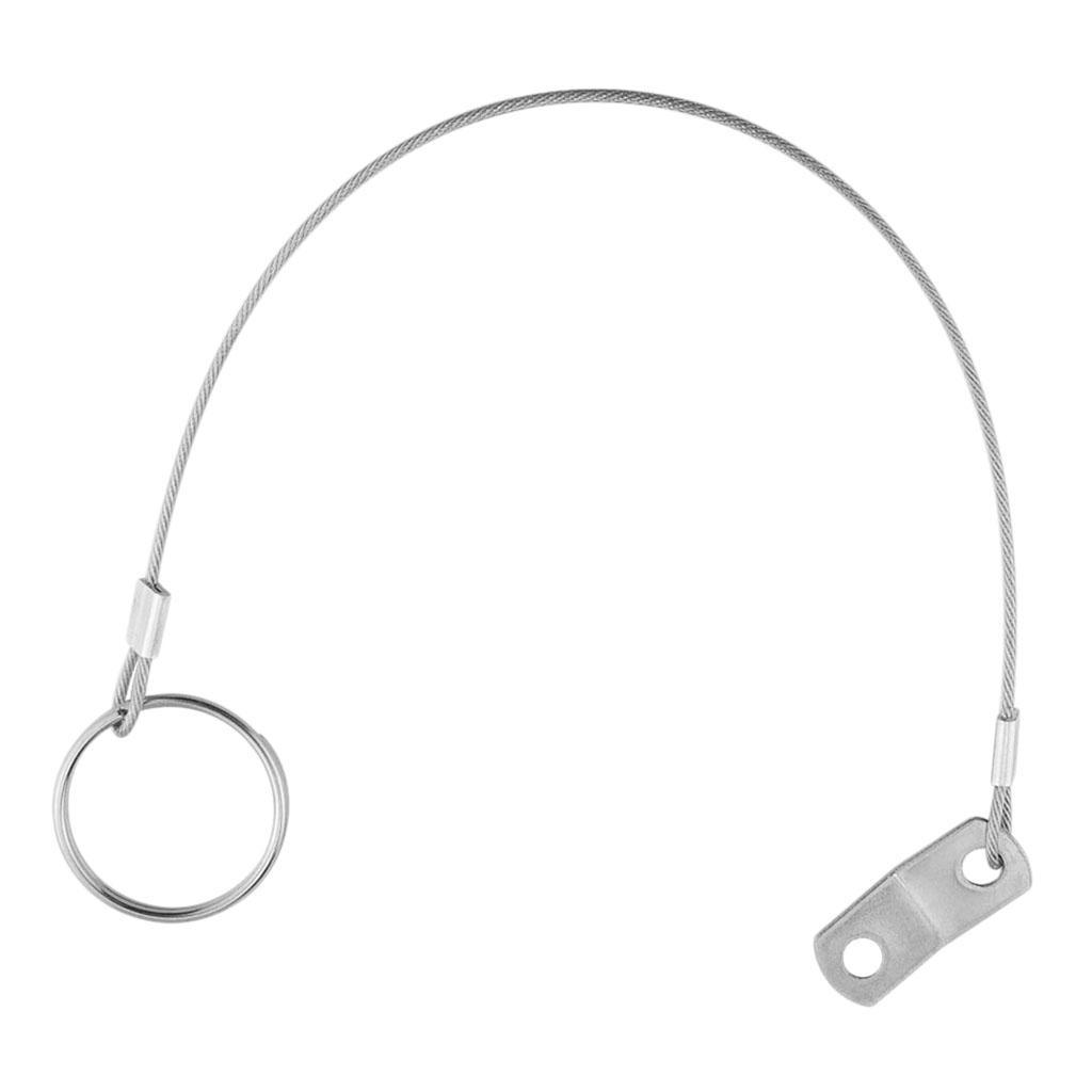 5x  Pin, Stainless Steel w/ Lanyard,   , 5.91"