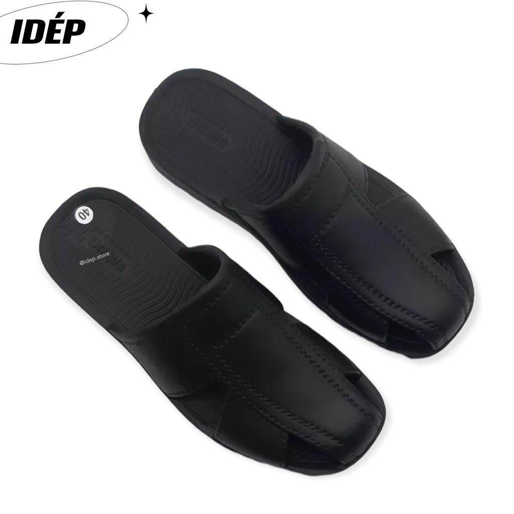Dép sục lười bít mũi nam lỗ thoáng khí 3cm chất EVA đúc nguyên khối đi mưa siêu nhẹ iDÉP SL161