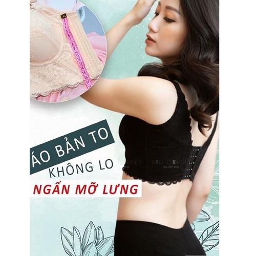 Áo bra corset cao cấp - Áo lót định hình bản to che mỡ lưng, mỡ nách, mút dày phù hợp cho cô nàng ngực nhỏ