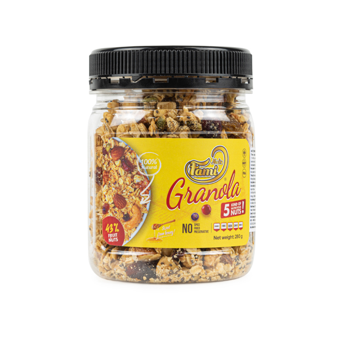 HẠT DINH DƯỠNG NGŨ CỐC GRANOLA FAMINUTS - Hũ Nhựa 280g- Ngũ Cốc Giảm Cân