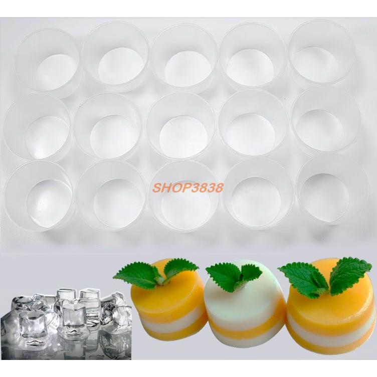 Combo 5 Khuôn Làm Bánh Flan Rau Câu Cupcake Inox 304 ( 7cm ) Nắp Nhựa Khít ( Tặng 10 Khuôn Rau Câu Không Nắp )