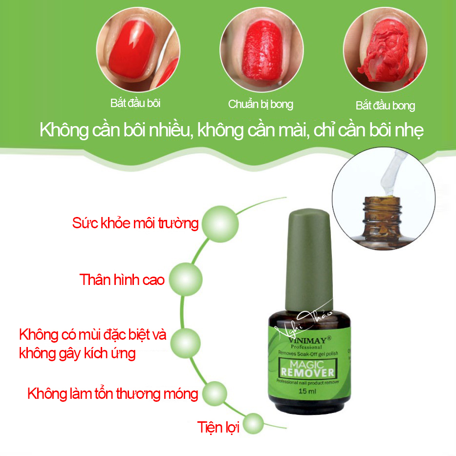 Nước phá gel Vinimay 15ml