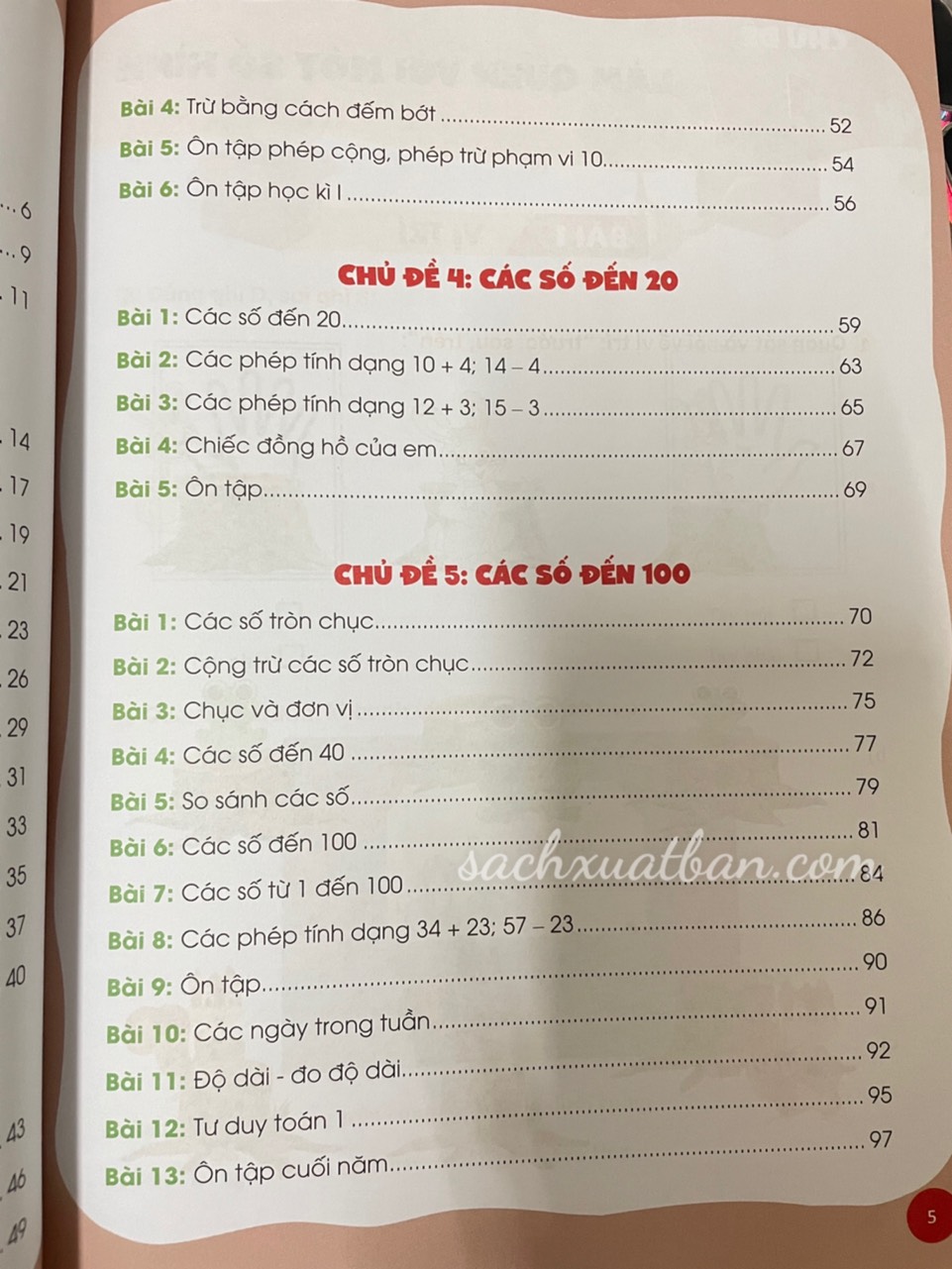 Sách Phát triển Tư duy môn Toán cho học sinh Lớp 1