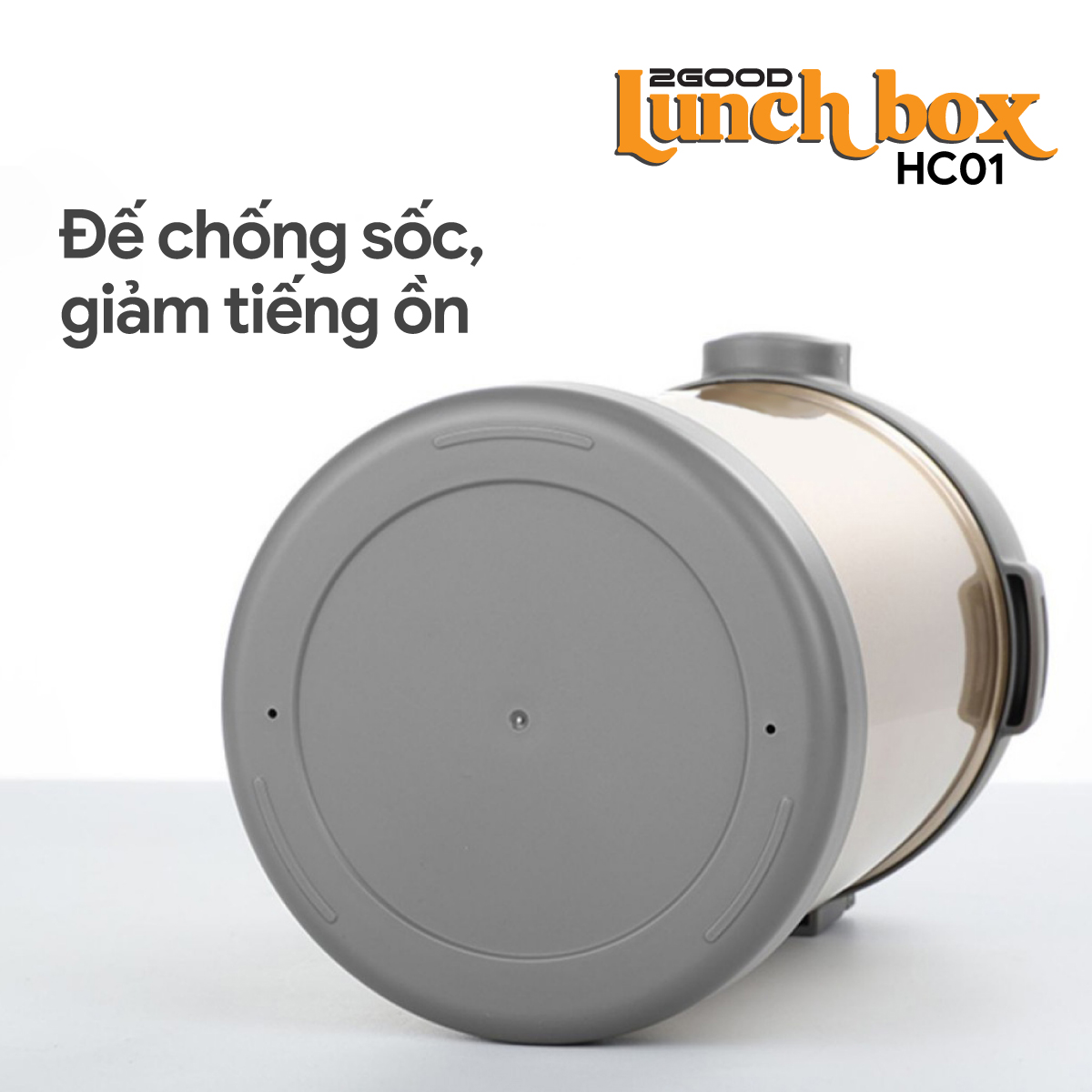 Bộ Hộp Cơm Giữ Nhiệt 2GOOD Lunch Box HC01 - Kèm Muỗng và Đũa Inox 304