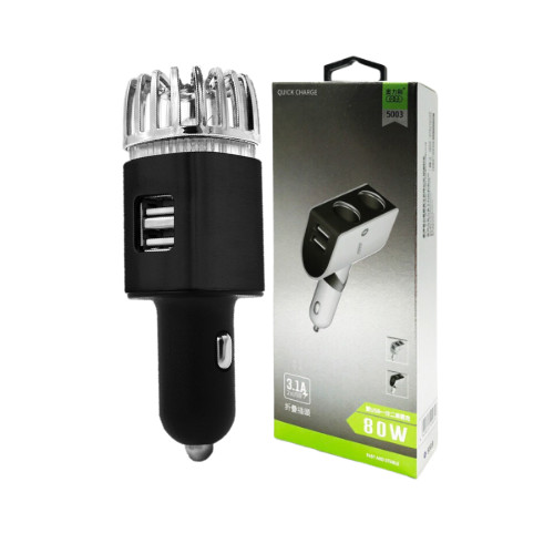Combo Máy Lọc Không Khí Ô Tô HG & Bộ Chia Tẩu Sạc Nhanh Ô Tô - Màu Đen