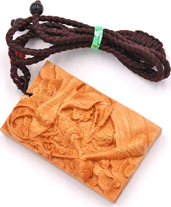 Vòng cổ mặt gỗ hoàng đàn khắc hình Tôn Ngộ Không MG42