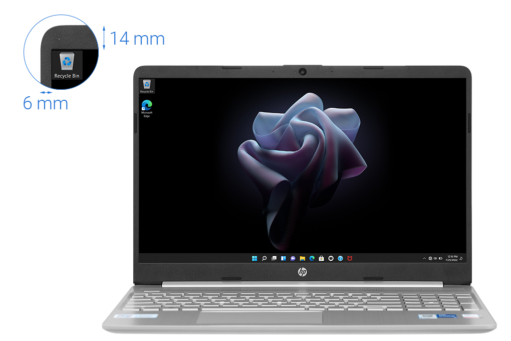 Laptop HP 15s fq5162TU 7C134PA i5 - 1235U | 8GB | 512GB | Iris Xe Graphics | Win11 - Hàng chính hãng