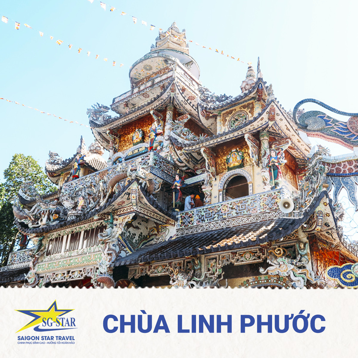 Tour Sài Gòn đi ĐÀ LẠT 3N3Đ - Lang Biang - Vườn Hoa Cẩm Tú Cầu - Nhà Thờ Domain De Marie - Vườn Dâu Tây - Giao Lưu Văn Hóa Cồng Chiêng