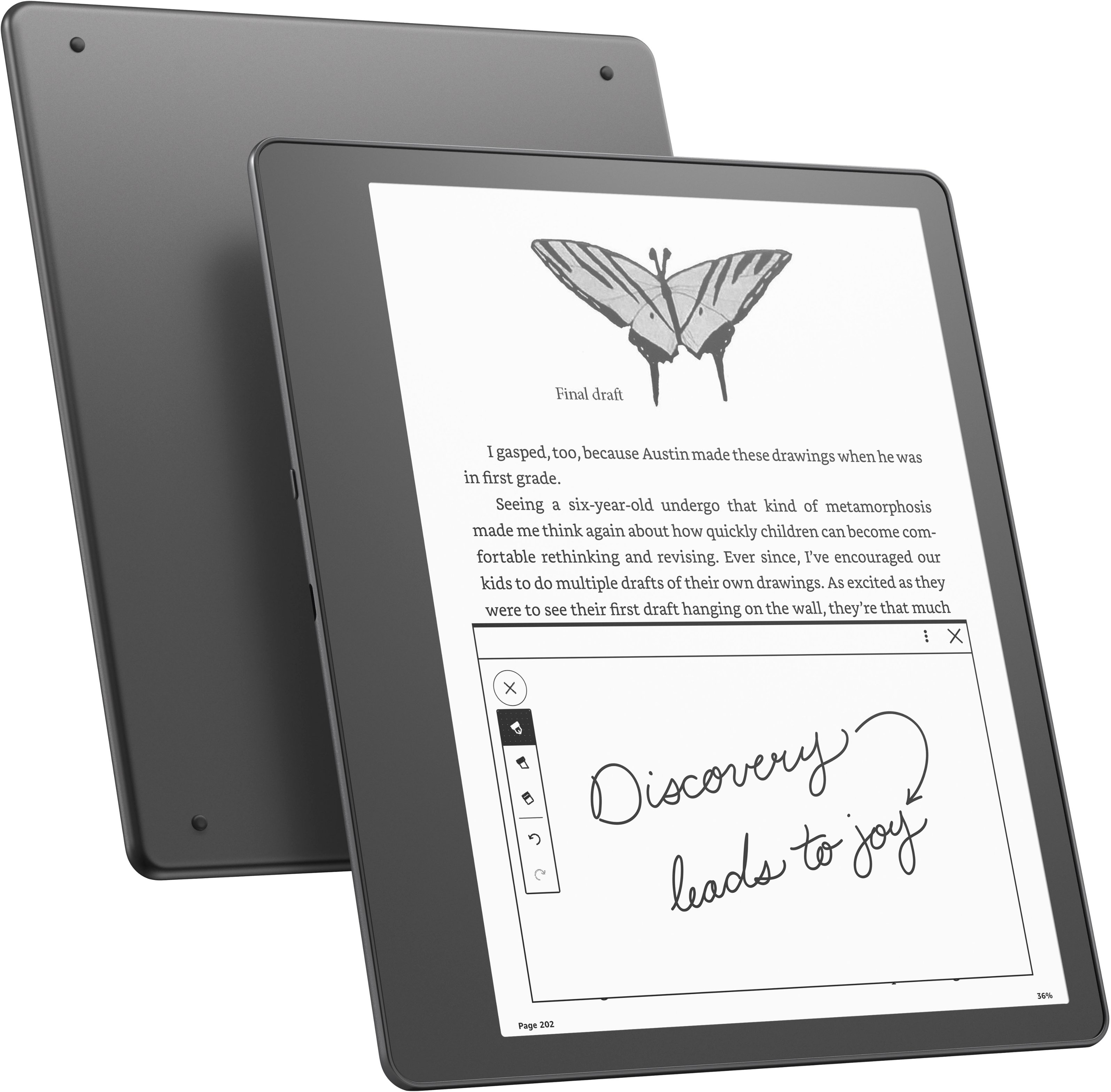 Hình ảnh Máy đọc sách Kindle Scribe – thế hệ đầu tiên có thể đọc và viết, màn hình 10,2” 300PPI, đèn vàng warmlight, bộ nhớ 16-64GB, đồng bộ dữ liệu qua Microsoft Word - hàng nhập khẩu