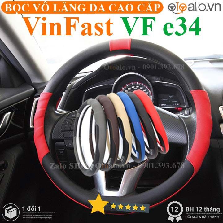 Bọc vô lăng da PU dành cho xe VinFast VF e34 cao cấp SPAR - OTOALO