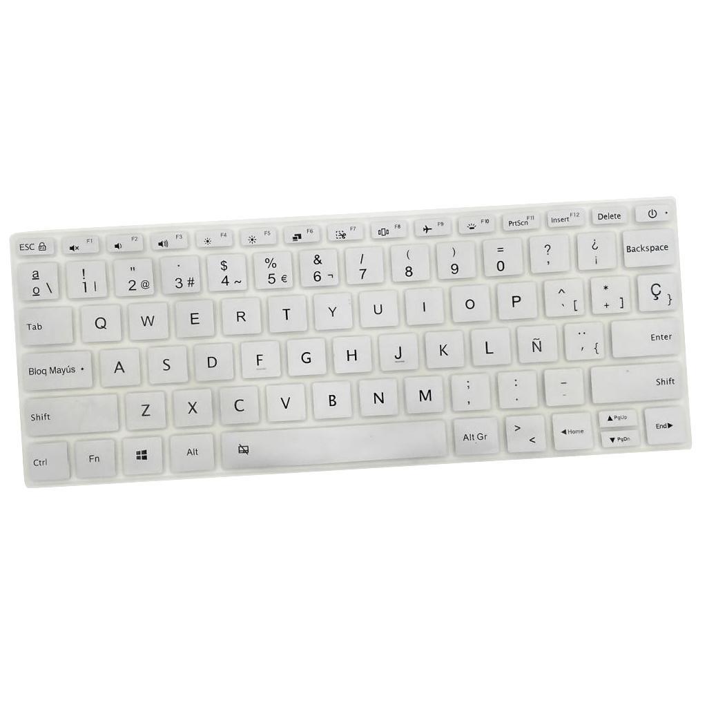 Silicone Keyboard Skin Cover Protective Film Waterproof for 15.6''