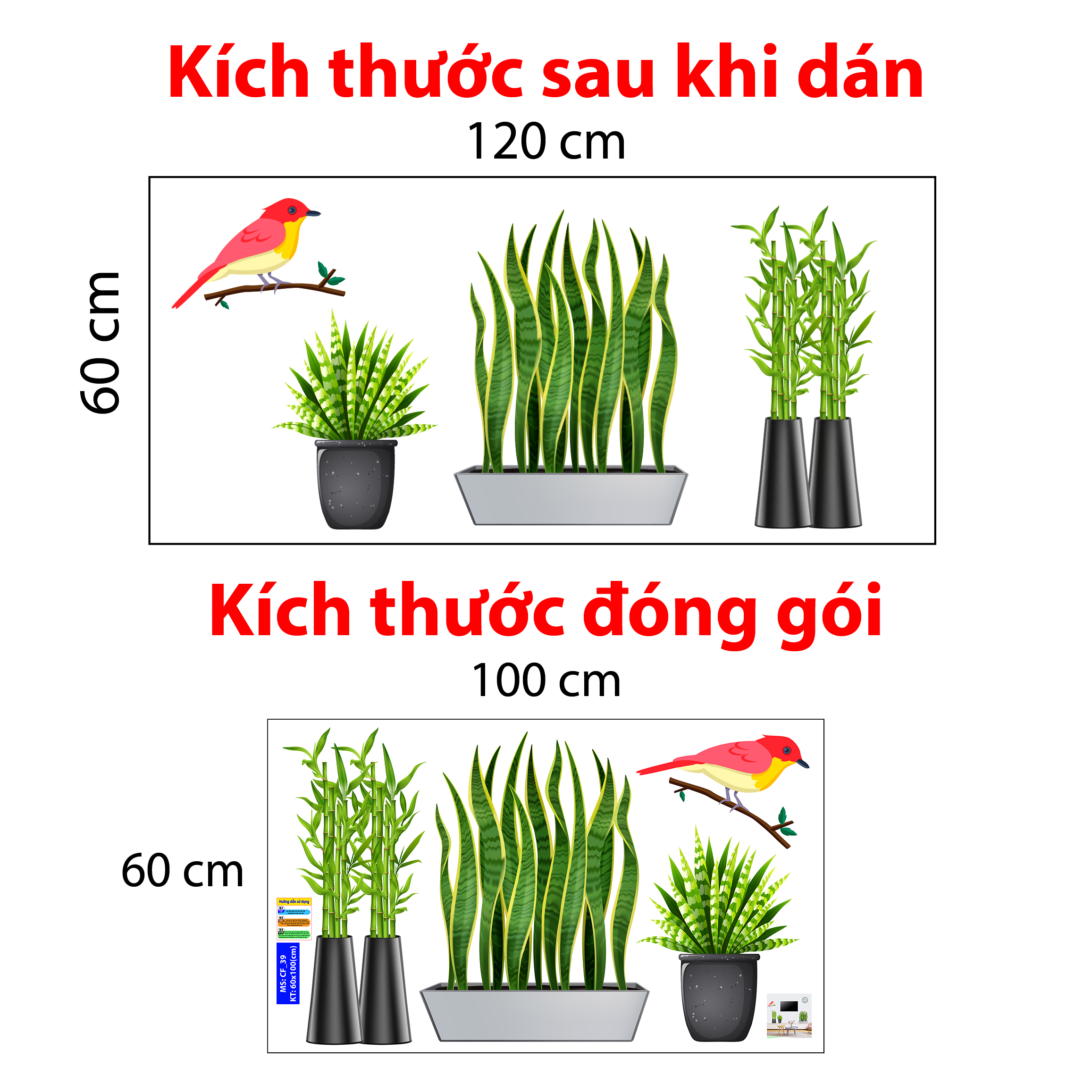 Decal trang trí quán số 39